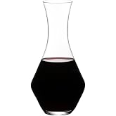 RIEDEL Merlot Decanter, Machine-Made Crystal Glass for Red Wines, 25 oz, Dishwasher Safe (1440/14)