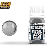 AK Interactive Xtreme Metal Aluminium Metallic Paint 30ml Bottle Model Kit Paint Car Plane