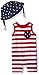 The Children's Place Baby Boys' Americana Romper and Hat Set