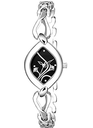 Swadesi Stuff Luxury Bangle Silver Color Watch for Women & Girls