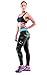 ZIOOER Women's Fitness Yoga Sport Pants Printed Stretch Ankle Legging Aniaml Faces-Made in China