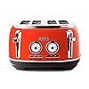 Haden-Jersey-Toaster--Electric-Stainless-Steel-Toaster-Four-Slice-Marmalade-CE45-NOT-RED Haden Jersey 4 Slice Orange Toaster – Electric Stainless-Steel Retro Toaster - Variable Browning Control - Reheat and…