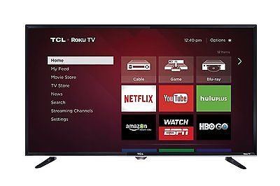 TCL 40-inch 1080p 120Hz Roku Smart LED HDTV w/Built-in Wi-Fi & 3 HDMI