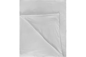 Venice Home 100% Cotton Flat Top Sheet Only - T-Shirt Fabric Jersey Knit - Extra Soft - Wrinkle Free - Machine Washable - Easy Fit - Breathable - Comfy (Gray, King/Cal. King)