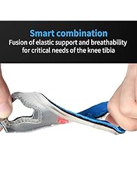 Patella - Rodillera de silicona con 2 unidades, totalmente ajustable, suave, para alivio del dolor, para correr, artritis, tenis, tendinitis, baloncesto