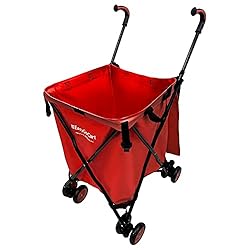 EasyGo Rolling Cart Folding Grocery Shopping Cart