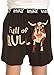 Lazy One Men’s Full of Bull Comical PJ Boxers - Sizes S-XL - Funny Phrases and Patterns