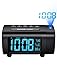 Mpow Projection Alarm Clock with Temperature Monitor, FM Radio, USB Charger, Auto-Off Projection, 2-Color Digit Display with 4 Dimmer, Weekend Mode, ℃/℉ Switch, DST, Sleep Timer, Snooze, Easy Setting