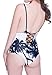 Qpladlse Women's One Piece Reversible Printed Swimwears(YM3005M)