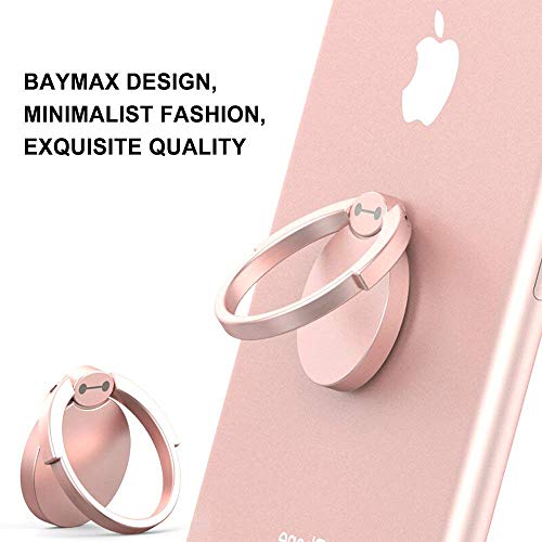 image for Sokuci Finger Ring Stand 3 Pack, AMA Forest 360° Rotary Cell Phone Ho