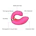 WOWYES G-spot Vibrator Silicone Finger Vibrator Mini Waterproof & Quiet Clitoral Stimulators Rechargeable Massagers Vibrators for Couples or Women (Pink)