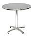 KFI Seating Outdoor/Indoor Round Pedestal Table X Base, Stainless Steel, Commercial Grade, 32-Inch