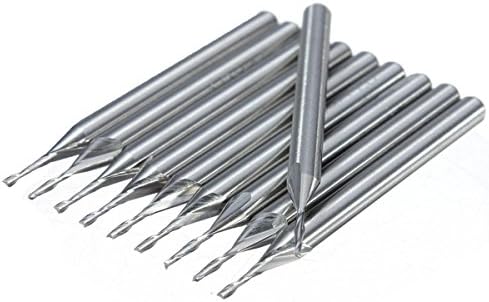 1.0mm 4mm CEL 2 Flute Carbide Flat Nose End Mills Router Bit