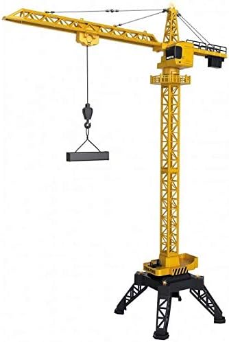 HuiNa CY1585 Tower Crane 2.4G 12CH RC Vehicle, Yellow, 926 mm (L) x 926 mm (W) x 1223 mm (H)