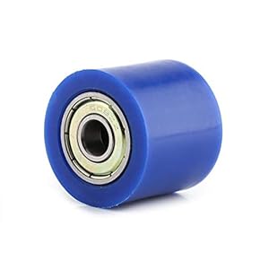 Aandrijfkettingpoelie Rolschuif Spanner Wielgeleider voor straatfiets Motorfiets ATV 8 mm/10 mm(Blauw 8 MM)