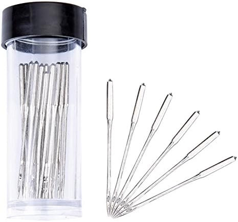 Heirtronic 24 Pieces Universal Sewing Needles Home Sewing Machine Needles for Woven Fabric, Size 11, 14, 16, with Needle Bottles