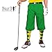 Golf Knickers Lime Microfiber (Plus Fours) for Men
