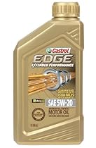 Castrol 06242 EDGE Extended Performance 5W-20 Full Synthetic Motor Oil, 1 Quart, 6 Pack