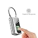 Small Fingerprint Padlock, Bluetooth Gym Lock, Biometric Padlock for School Locker Lock, Luggage Lock, Travel Bag Lock with APP(Android/iOS), USB Charge, Metal, Waterproof