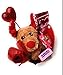 Valentines Day 8 Piece Gift Set: 7″ Puppy, Chocolate Candy Bundle in Red Basketthumb 3