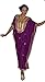 Moroccan Caftan Hand Made Breathable Cotton with Gold Hand Embroidery Long Length Magenta