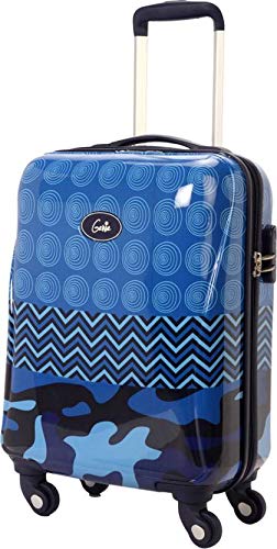 Genie Polycarbonate 55 cms Blue Hardsided Cabin Luggage (FUSION21PCBLU)