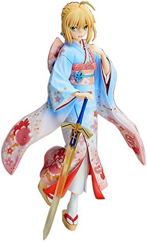 Amazon Com Aniplex Fate Stay Night Unlimited Blade Works Saber Slenderly Pvc Figure 1 7 Scale Toys Games