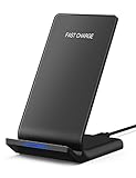 LATOW Wireless Charger, 7.5W Qi Wireless Charger Compatible for iPhone X/8/8 Plus, 10W Fast Wireless Charger Compatible for Galaxy S9/S9+/S8/Note 8/S7/S7 Edge, 5W for QI-Enabled Devices (No Adapter)