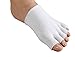 Beautyko Gel-lined Compression Toe Separating Socks, Pair, White, One Size