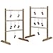 Hathaway Solid Wood Ladder Toss Game Set – Complete Ladder Ball Game Set with 2 Targets, 6 Golf Ball Bolas, and Carry Bag – Outdoor Adult Games for Backyard Fun - Good for 2–4 Players