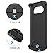 SAVFY Galaxy S7 Charger Case, 4200 mAh Portable External Backup Battery Charger Cover Case Pack for Samsung Galaxy S7 Rechargeable Power Bank Case (Black)