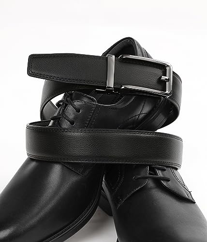 CHAOREN Ratchet Belt For Men - 1 3/8 Inch Leather No-Hole Dress Belt