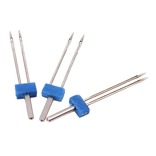 Rurah Stainless Steel Needle Double Durable Needle Pins Presser Foot Accessories for Sewing Machine Gift - Thumbnail 2
