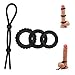 Silicone Cock Rings Sex Toys – Adorime Premium Stretchy Penis Ring Sex Things for Men and Couples (4 Piece Set)