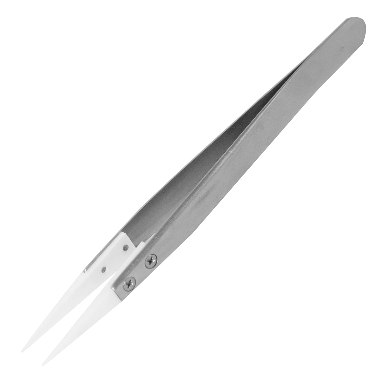 Ceramic Tipped Tweezers, Extra fine Pointed Tips, Stainless Steel Body. Made in Japan. ENGINEER ptz-51