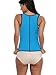 LAZAWG Womens Slimming Sweat Vest Hot Neoprene Shirt Body Shapers for Weight Loss Blue XXX-Large