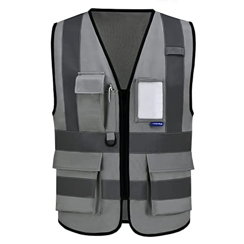 A-SAFETY Grey Hi Vis Vest