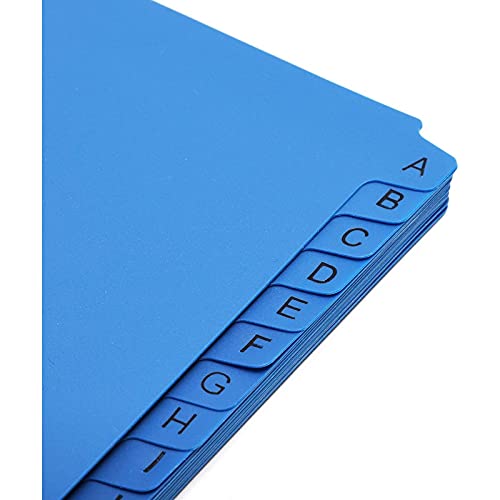 3 Ring Binder Dividers with Tabs, Alphabetical AZ (11 x 9 in, 26 Pack