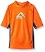 Kanu Surf Boys' Voyage UPF 50+ Sun Protective Rashguard Swim Shirt, Halo Orange, Large (12)