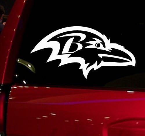 AUTO - STICKER - NFL - FOOTBALL - RAVENS - DECAL - FOR - CAR - TRUCK - WINDOW - SUV - COOLER - MOTORCYCLE - HELMET - HARDHAT - NOTEBOOK - FOLDER - MACBOOK - COMPUTER (RAVENS)
