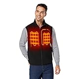 ORORO Men's Fleece Heated Vest with Battery