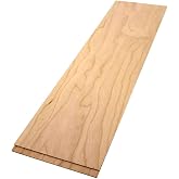 THE HARDWOOD EDGE Cherry Wood Planks - 2-Pack Craft for Unfinished Crafts 1/8&rsquo;&rsquo; (3mm) 100% Pure Hardwood Laser Engraving Blanks Hobby and Gifts 1/8&Prime; x 4 1/2&Prime; x 18&Prime;