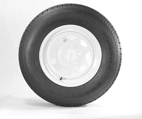 205/75D15 Trailer Tire with Rim (White Spoke Rim)