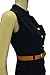 PROGRACE Women's Sexy V Neck Button High Waist Sleeveless Short Jumpsuit Playsuit Black L