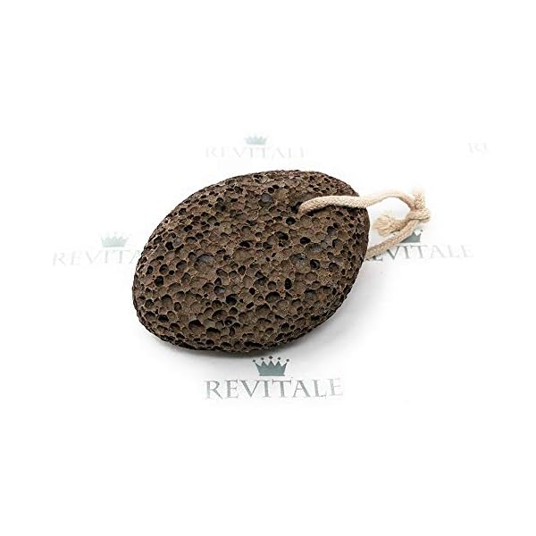 Revitale Natural Volcanic Lava Pumice Foot Stone - Pedicure Scrubber & Hard Dead Skin/Callus Remover