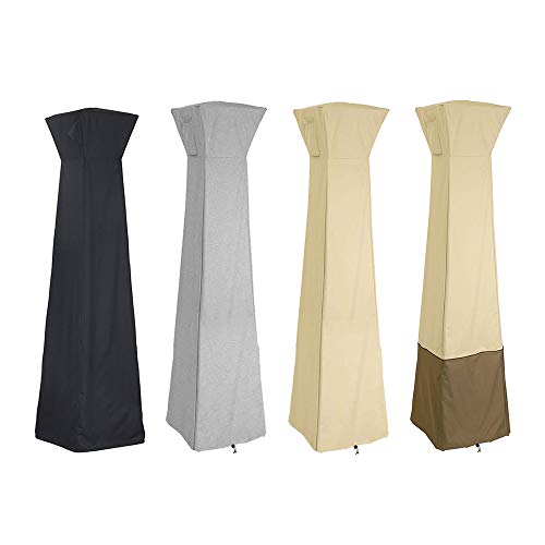 TiTa-dong Patio Heater Cover,Standup Waterproof Dustproof Pyramid Torch Patio Heater Protective Cover,Outdoor Heater Oxford Cloth Cover 84 x 84 x 221 cm