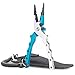 Ticoze Fishing Pliers Aluminum with Lanyard, Sheath and Braid Cutter for Saltwater and Freshwater, Blue