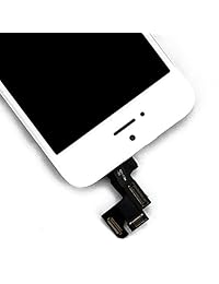 visualización completa LCD táctil de repuesto para montaje cámara frontal altavoz de oreja botón de inicio con herramientas de reparación para iPhone se 4.0 inch, Plateado