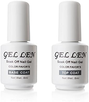 Gellen ジェルネイル UV LED ベースコート&トップコート セット 8ml