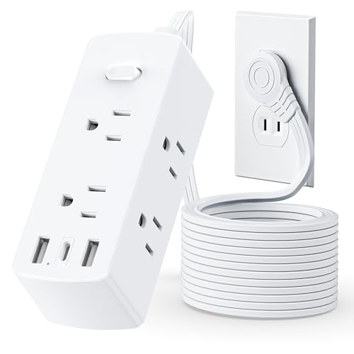 Olcorife 5 FT 6 Outlet 3 USB Power Strip